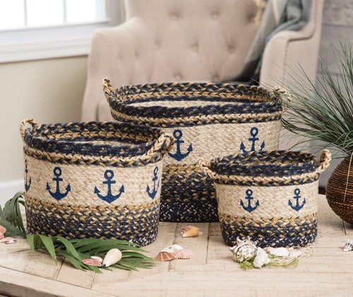 Anchor Braided Utility Baskets