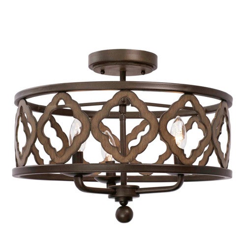 Whittaker 3 Light Semi Flush Fixture