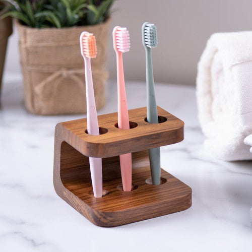 Bimini Teak Toothbrush Holder