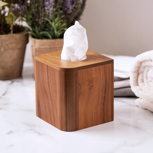Bimini Teak Tissue Box