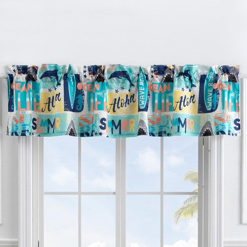 Summer Surf Lined Valance