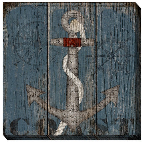 Coastside Anchor Outdoor Wall Art