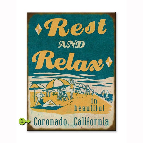 Rest and Relax Personalized Signs