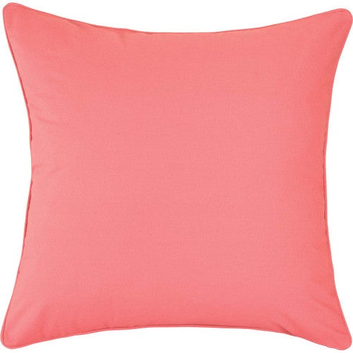 Coral Pink Euro Sham