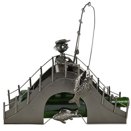 Bridge Fishing Wine Bottle Holder