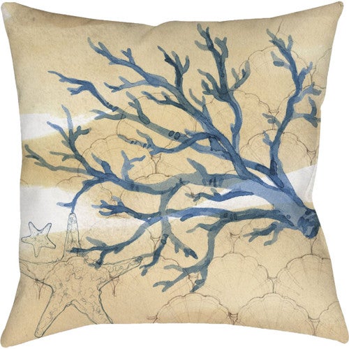 Coral & Scallop Pillow