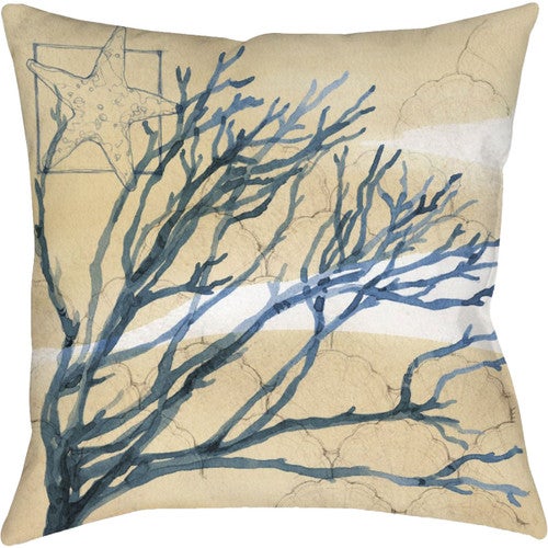 Coral & Starfish Pillow