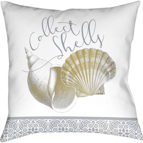Collect Shells Outdoor Pillow