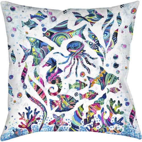 Reef Party Outdoor Pillow