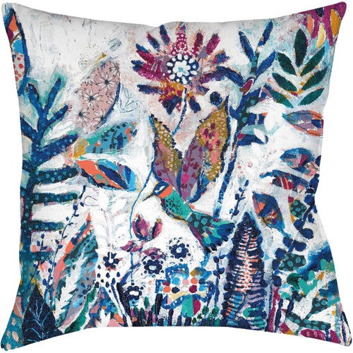 Tropical Bird Outdoor Pillow