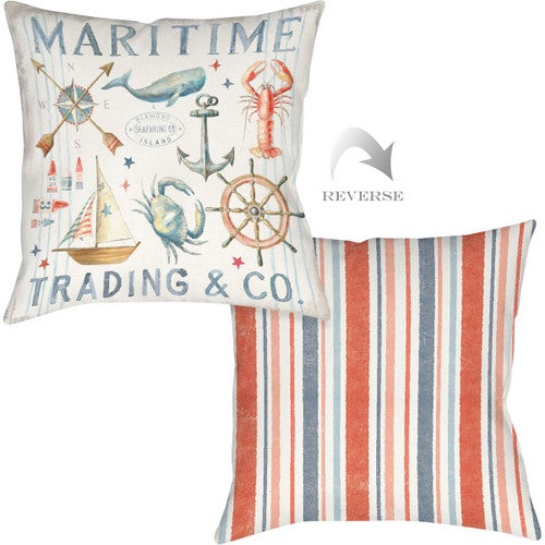 Maritime Trading Outdoor Pillow