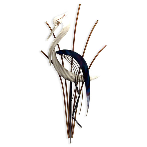 Abstract Heron Head Down Wall Art - OUT OF STOCK UNTIL 05/16/2025