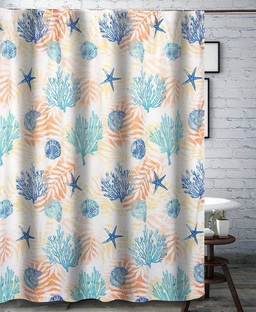 Coral Tropics Shower Curtain
