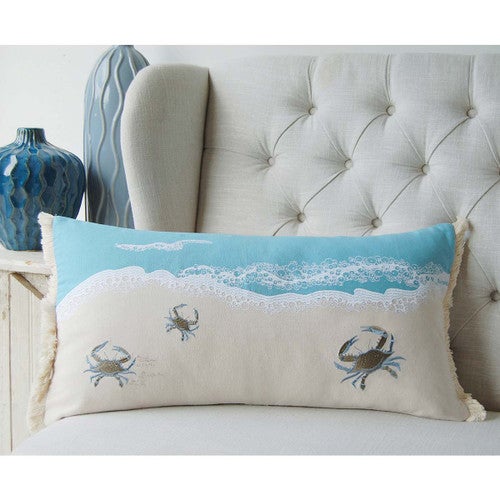 Crabby Shores Lumbar Pillow