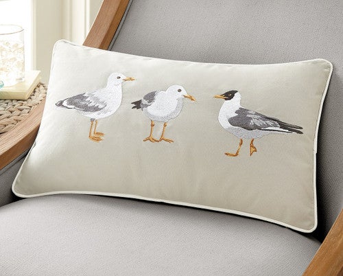 Seagull Trio Indoor/Outdoor Pillow