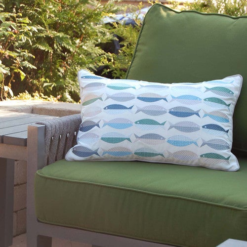 Global Fish Indoor/Outdoor Pillow - OUT OF STOCK UNTIL 08/18/2025