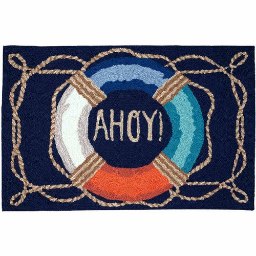 Ahoy Life Preserver Indoor/Outdoor Rug Collection