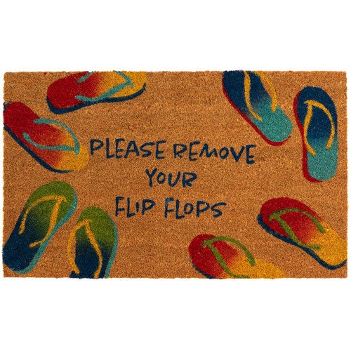 No Flip Flops Outdoor Coir Mat - 2 x 3