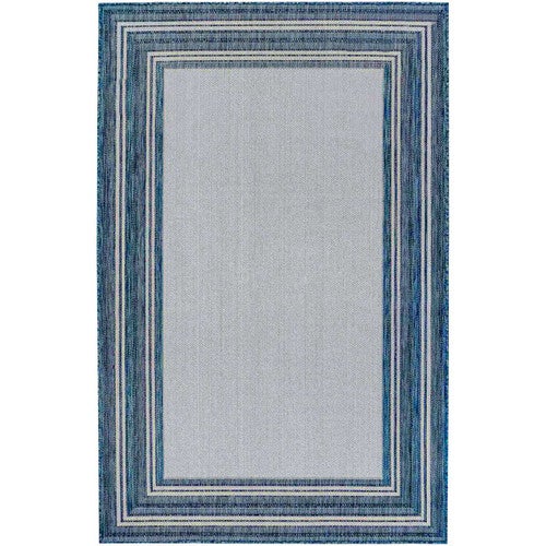 Baker Beach Multi Border Indoor/Outdoor Rug - 5 x 8