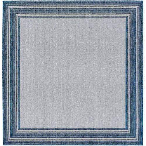 Baker Beach Multi Border Indoor/Outdoor Rug - 8 Ft. Square