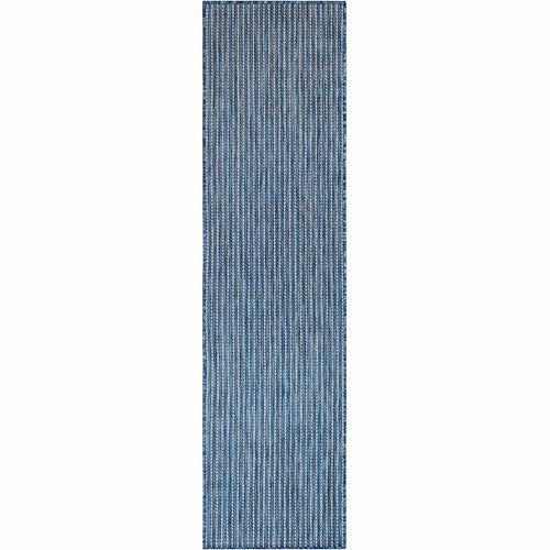 Ocean Surf Navy Indoor/Outdoor Rug - 2 x 8 - OUT OF STOCK UNTIL 04/09/2025