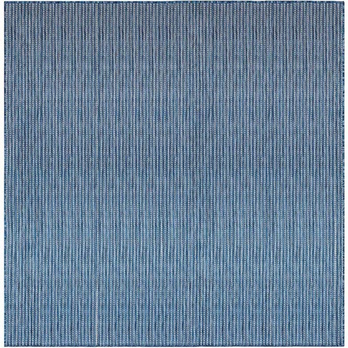 Ocean Surf Navy Indoor/Outdoor Rug - 8 Ft. Square