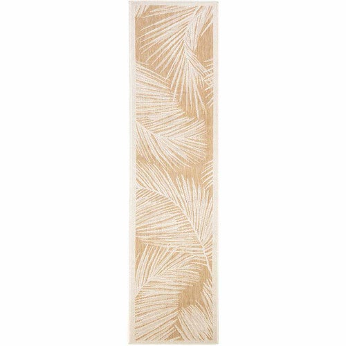 Hermosa Fronds Sand Indoor/Outdoor Rug - 2 x 8 - OUT OF STOCK UNTIL 04/09/2025