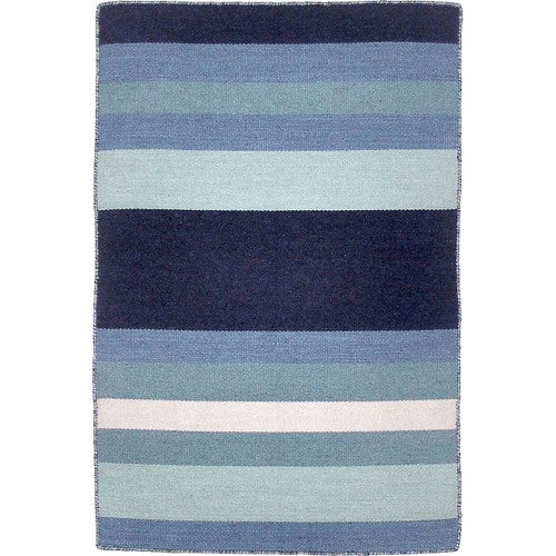 Carlsbad Aqua Stripes Indoor/Outdoor Rug - 2 x 3 - OUT OF STOCK UNTIL 09/10/2025