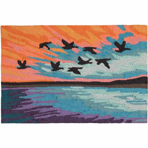 Sea Bird Sunset Indoor/Outdoor Rug - 3 x 4