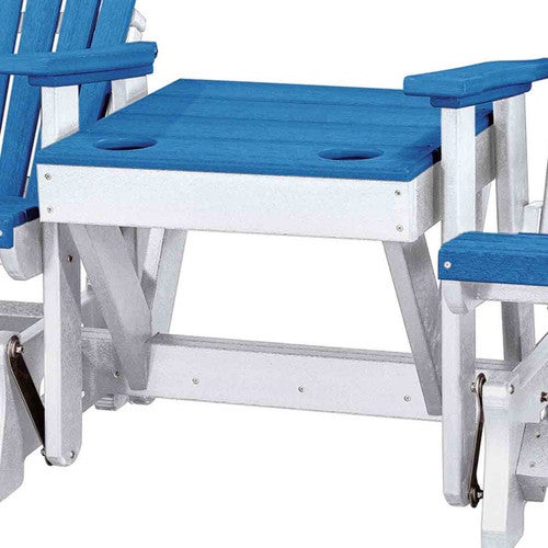 Bayside Center Table - Blue & White