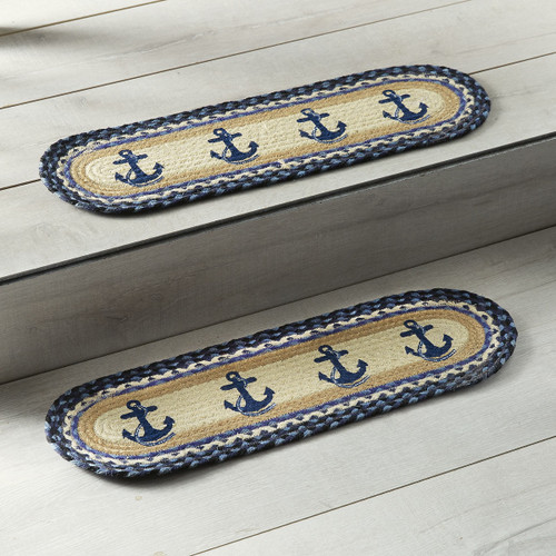 Anchor Braided Jute Stair Tread - CLEARANCE