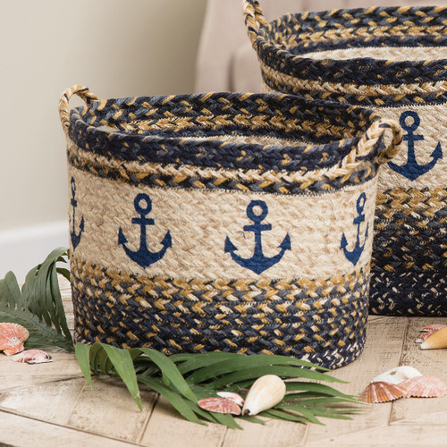 Anchor Braided Utility Basket - Medium