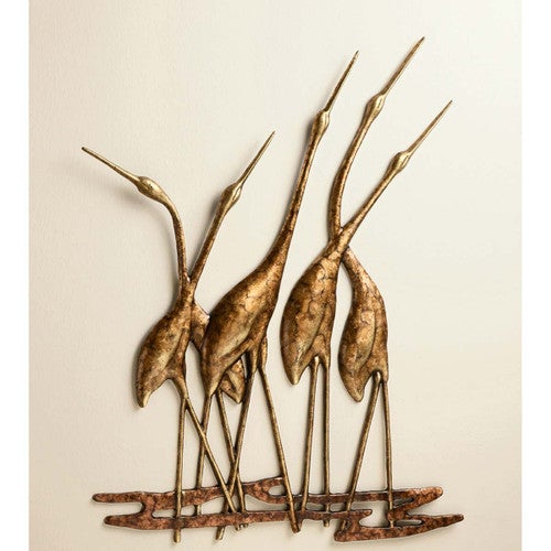 Elegant Cranes Wall Plaque