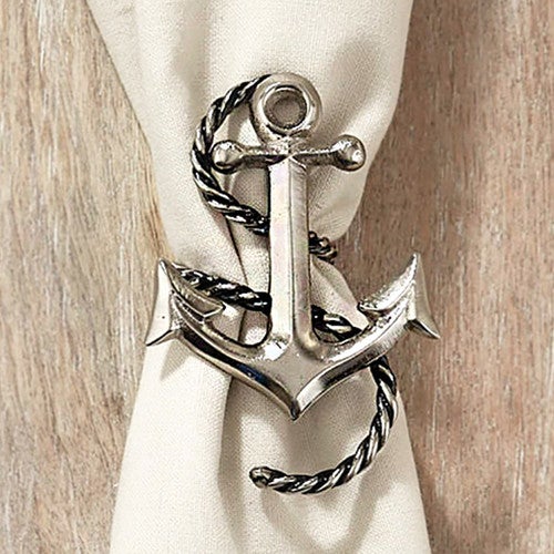 Anchor Napkin Rings - Set of 4
