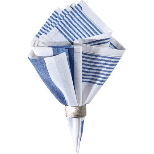 Blue Harbor Stripe Napkins - Set of 6