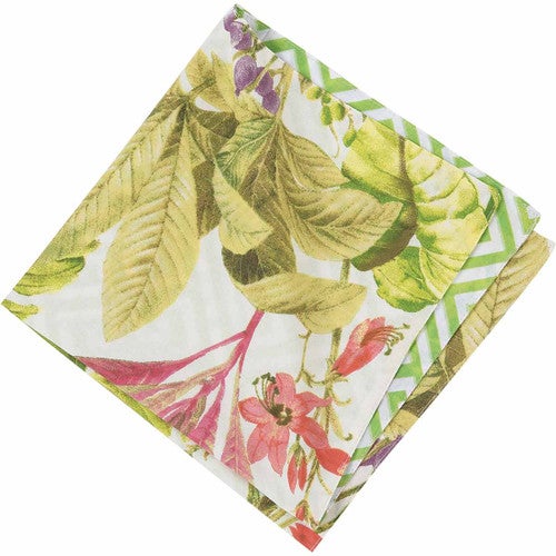 Hawaiian Jungle Reversible Napkins - Set of 6
