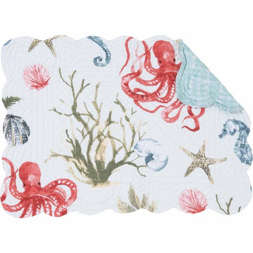 Octopus Adventure Reversible Placemats - Set of 6