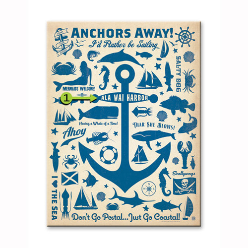 Anchors Away Personalized Sign - 28 x 38