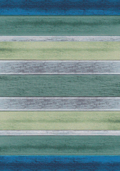 Coastal Colors Striped Rug - 3 x 4
