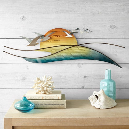 Seagull Sunrise Wall Art