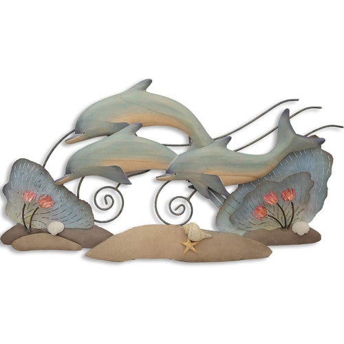 Sea Fan Dolphins Wall Art