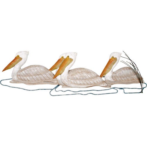 Swimming Pelicans Wall Art