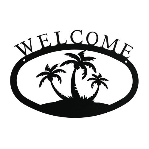 Palm Trees Welcome Sign