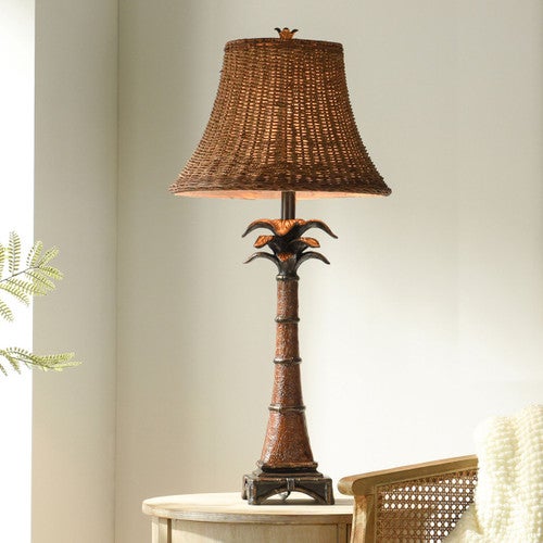 Caramel Palm Table Lamp - OVERSTOCK