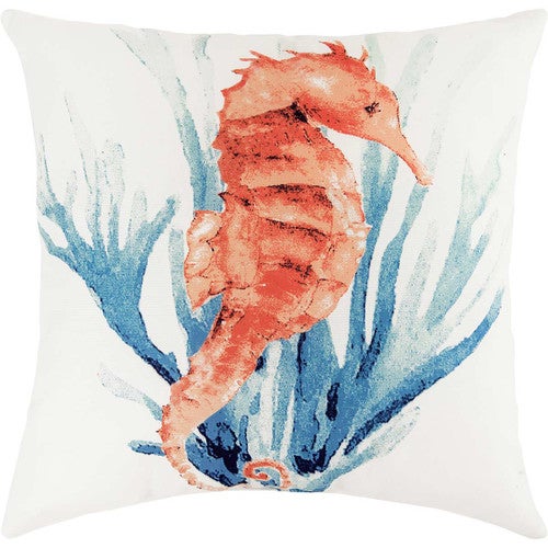 Watercolor Seahorse Pillow - OUT OF STOCK UNTIL 04/22/2025