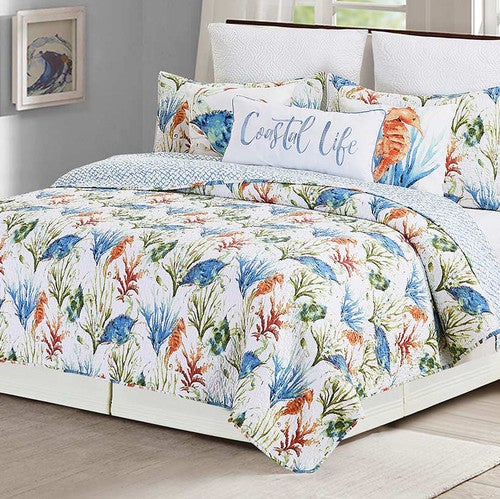 Abundant Seas Quilt Bed Set - Twin