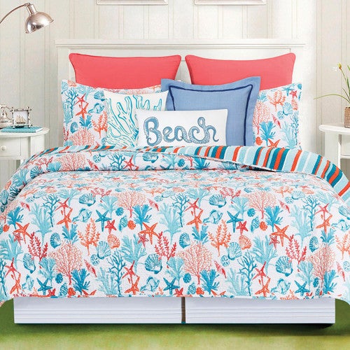 Coastal Oasis Quilt Bed Set - Full/Queen