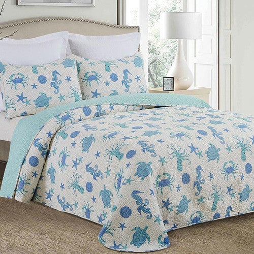 Tasman Sea Bedspread - Twin