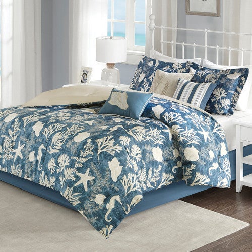 Indigo Reef Bed Set - Cal King