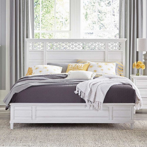 Coast Queen Fretwork Panel Bed